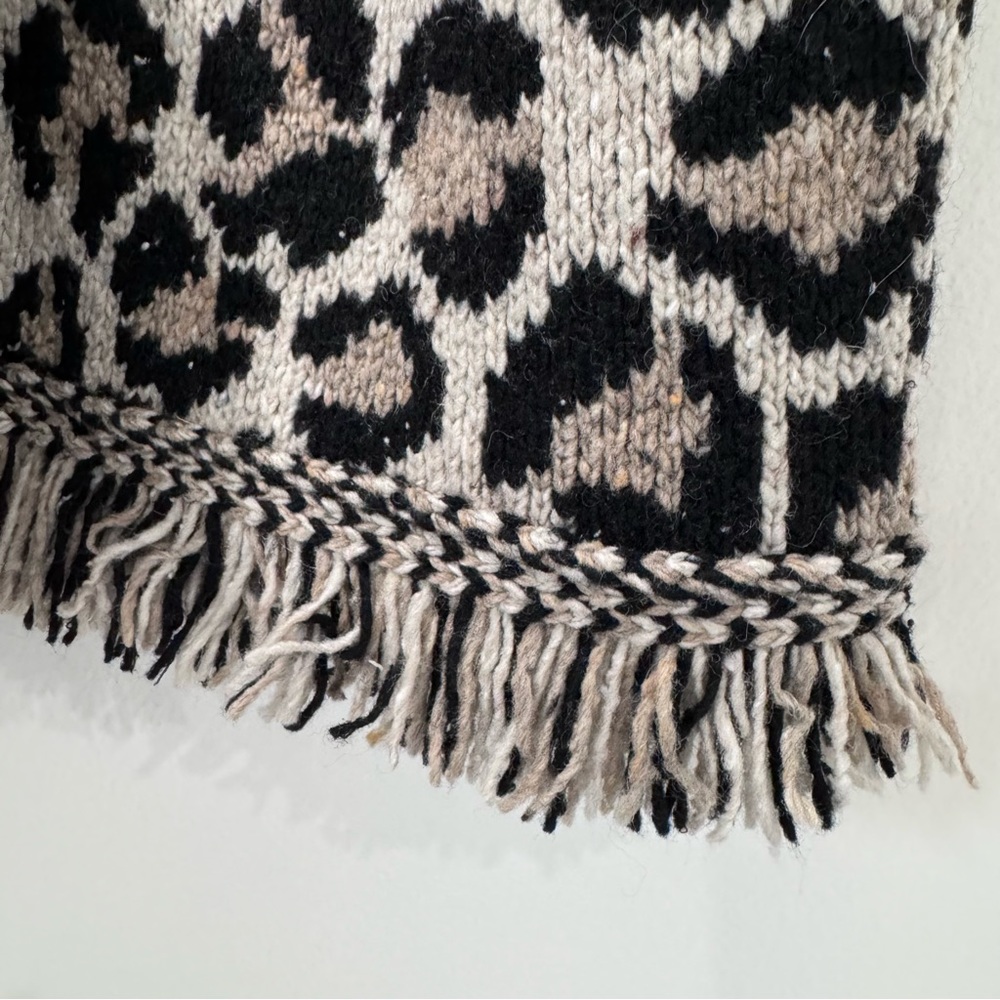Alanui Kids Wild Spirit Cardigan Leopard Print Size 6 - Picture 6 of 16